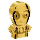 2022 Niue Star Wars Day C-3po Gilded Chibi Special Release 1 Oz Silver Coin