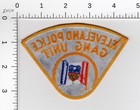 Gang Unit    Cleveland  Ohio -- Collectible Police Embroidered Patch