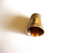 Antique 14k Yellow Gold Hand-engraved Thimble  Size 5 late 19c 