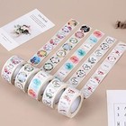 Thank You Stickers 2500 Pieces Round Kraft Label Seals Small 5 Rolls Pattern B