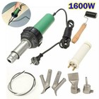 Hot Air Torch Plastic Welder Welding Heat Gun 1600w 2pcs Pistol Nozzle  roller