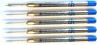 5 Monteverde Parker Style Ballpoint Pen Refills  Needle Point  Gel Ink  Blue