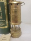 Vintage Collectible Brass Hand Crafted Miners Safety Lamp In Original Box