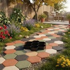 Hexagonal Concrete Paving Form Geometric Pattern Hexagon Paving Form