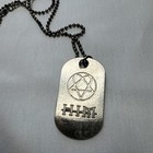 Him  His Internal Majesty Rock Band Dog Tag Villie Valo Vintage Used