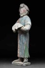 Very Rare Ancient Tang Dynasty Large Fat Lady Figure  Tl Tested  1500 Yrs Old 