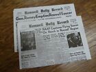  a-54  July 8   9 1947 Roswell Crash Newspaper Front Pages Ufo Alien Space Ship