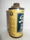 Blatz Beer Cone Top   Like 153-9 But Select Lager In Blue Letters  Empty   