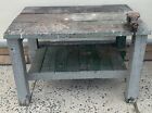 Antique Workbench W vice Fresh From The Barn 