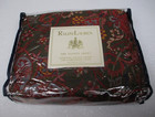 Ralph Lauren Galahad Paisley Red Floral Comforter Cover Duvet Cover - King