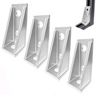 90   Gusseted Fitting For 1-5 8  Unistrut Strut Channel   4 Pack Silvery 4 Pack