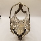 Silverplated Wine Server Caddy Holder Raised Grape   Leaf Design From Poland