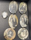 Lot Of 7 Antique Celluloid Women Photo Mirrors Frame
