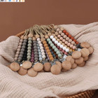 Pacifier Clips Chain Silicone Beads Bpa Free Diy Dummy Clip Holder Soother Chain