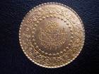1961 Turkey Turkiye Ataturk Monnaie De Luxe Ziynet 25 Kurus 22k Gold Coin Rare  