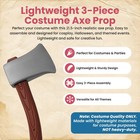 Lumberjack Woodmans Toy Fake Plastic Axe Ax Man Axemen Weapon Costume Accessory