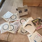 View-master Viewer W  Assorted Reels Lot Including Disney Bambi Reel Set