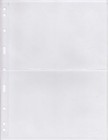 50 New Vario Stamp Stock Pages 2c Clear 2 Row Double Side For 3   4 Ring Binder