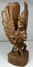 Antique Vishnu Riding Garuda Hindu God Balinese Handcarved Wood Statue Bali 8 5   