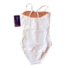 Theatricals Dancewear Solutions Dance Camisole Cami White Leotard Ballet Nwt Cm