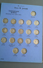 Canadian Dime  collection  No  2 1937 To 1982    vintage Whitman Folder  