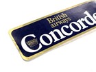 British Airways Concorde Baggage Tag M239  Card Tag Crown In C Logo Double Sided