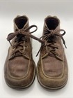 Vintage Polly Parrot Oxford High Top Childrens Boots Brown Leather Shoes