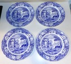 Spode Blue Italian Set Of 4 Dinner Plates 10 5 Inches Nwt Mint Never Used