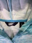 Nwot Lands    End Girls Cover Up Swimwear Size Large 10-12 Blue Swirl Hooded