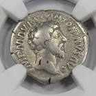 Marcus Aurelius Ar Denarius Ngc F Ad 161-180 Caesar Certified Ancient Rome  r206