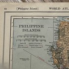 Antique Original 1922 Map Of Philippine Islands 15x11 Inches
