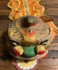 Vintage Chinese Paper Mache Dragon Head Hand Puppet Mask