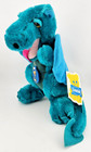 Vtg 1983 Dakin Green Teal Blue Green Dragon W  Wings 10  Soft Plush New W  Tags