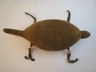 Hand Made Native American Beaded Leather Turtle Amulet   03  Fetish  Vintage