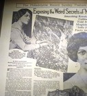 1929 Newspaper Pages  542- Houdini Communicated From The Dead To Louise Owen 2pg