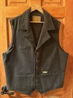 Powder River Outfitters Western Wool Charcoal Vest  Xl Regular Fit