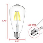 1 4 6pcs St64 Edison Led Bulb E26 4w 6w Dimmable Vintage Led Light Lamp Bulbs