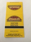 Vintage Matchbook Cover Matchcover O   toole   s Roadhouse Restaurant