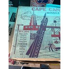 Vintage 1950s Marx Cape Canaveral Missile Set With Box Tin Building   Rockets