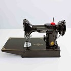 1953 Singer Featherweight 221 Sewing Machine W  Case Manual   Accessories
