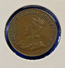1924 Canada 1 Cent Coin - George V - Small Canadian Bronze 1 One Penny - Vf 20