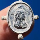 Antique Jesus Salvator Mundi Religious Medal Rare Blessed Virgin Charm