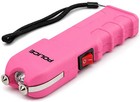 Police Stun Gun Burn Pepper Spray Combo Women Self Defense 928 Pink