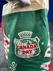 Vintage Canada Dry Ginger Ale Advertising Vinyl Drawstring Bag Giant Can Soda