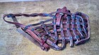 Vintage Woven Leather Large Animal Muzzle Pre Owned Adjustable Straps Ray Allen 