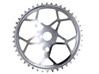 Nos  Sugino Snowflake 44t Steel Bmx Bike Sprocket Chainring Old School Silver
