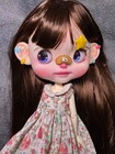 Handmade Diy Blythe Custom Doll With Clothes Wig Eyes Face Up 24ymy Body Dolls
