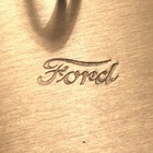 Vintage Ford Model T Model A 1932 Antique Solid Brass Die-stamped Script Keyring