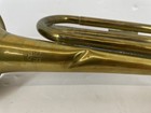 Has Dent Vtg U  S  Regular Brass Bugle Made In Usa - Military Scout Ceremonial