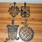 Vintage Cast Iron Trivet Lot Of  8-9  Wilton  4 In  All  Nice